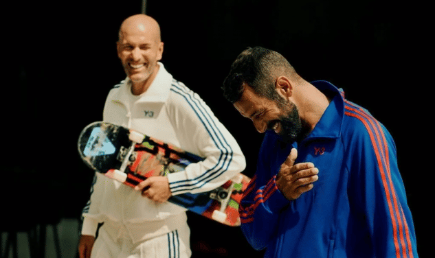 Zidane renoue avec le skate pour la collaboration Adidas Y-3 x Palace