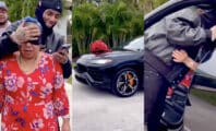 6ix9ine sort le grand jeu et offre une Lamborghini à sa mère pour Noël