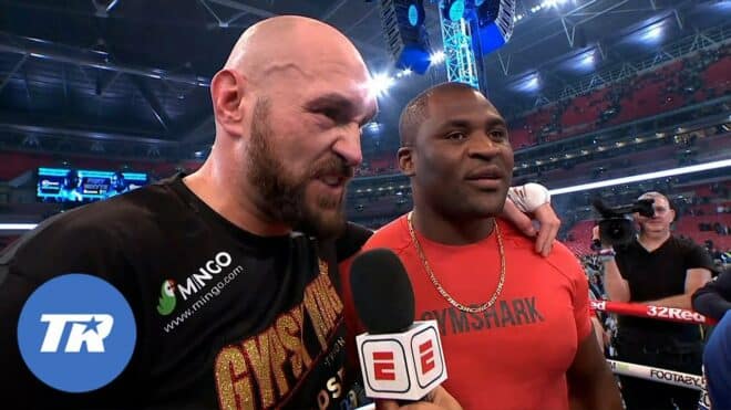 Tyson Fury lance une perche pour décrocher un combat contre Francis Ngannou