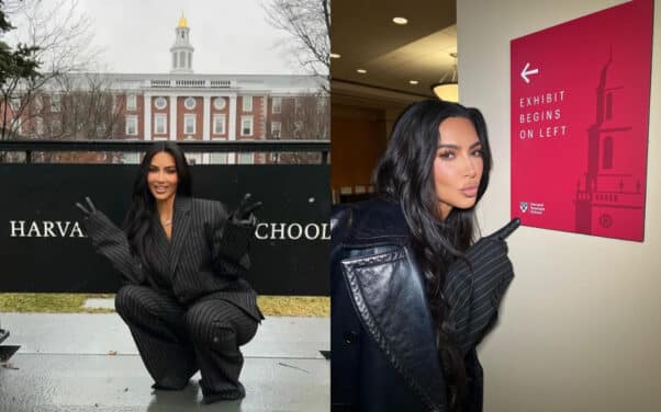 Kim Kardashian assure une conférence sur sa marque SKIMS à Harvard