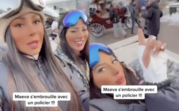 Maeva Ghennam s’en prend à un policier au ski, la Toile s’emporte