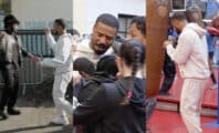 Dinos et Michael B. Jordan surprennent des enfants d’Aubervilliers pour la sortie du film « Creed III »