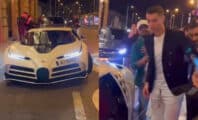 Cristiano Ronaldo sort sa Bugatti Centodieci à 10 millions dans Madrid