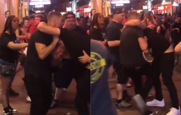 Nate Diaz étrangle un homme et le laisse KO dans la rue