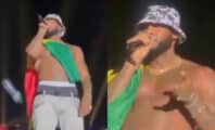 Booba lance un avertissement à un fan lors de son concert à Dakar