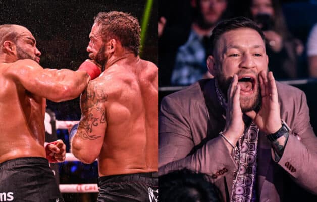 Conor McGregor conseille Eddie Alvarez en plein combat