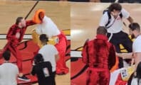 Conor McGregor met la mascotte du Miami Heat complètement KO