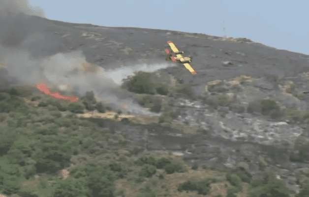 Un avion s'écrase en intervenant contre les incendies en Grèce