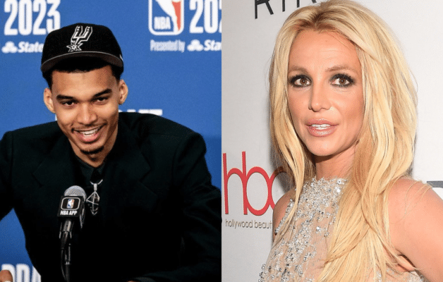 Britney Spears recadrée par la sécurité de Victor Wembanyama, le sportif n'en revient pas