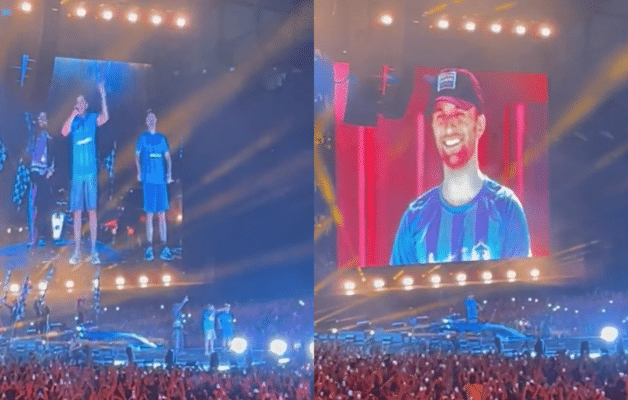 En direct du Velodrome, Squeezie annonce la présence de SCH et Soso Maness au GP Explorer 2