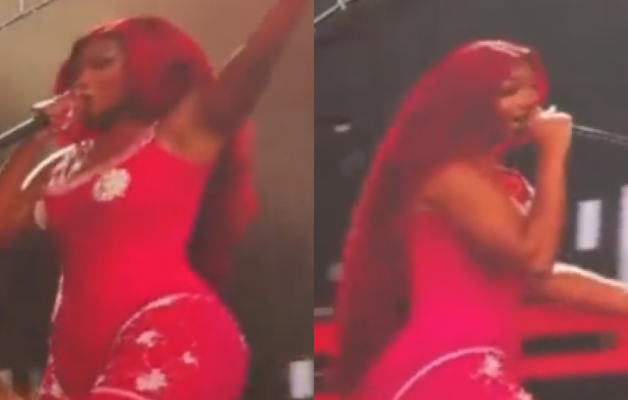 Megan Thee Stallion réagit en plein show à la sentence de Tory Lanez