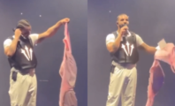 En plein concert, Drake reçoit le plus gros soutien-gorge depuis le début de sa tournée