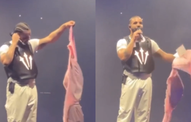 En plein concert, Drake reçoit le plus gros soutien-gorge depuis le début de sa tournée