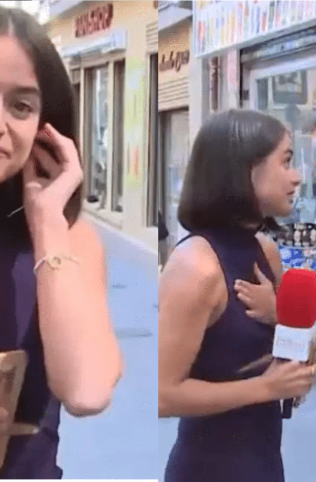 Une journaliste espagnole ciblée par un geste déplacé, la séquence choque la Toile