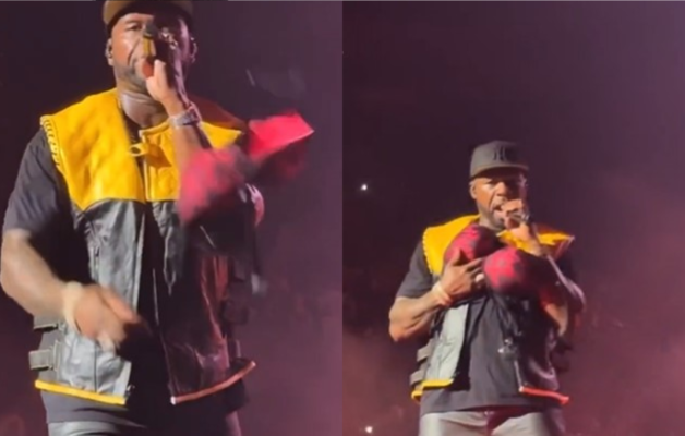 Comme Drake, 50 Cent a reçu un soutien-gorge lors de son dernier concert
