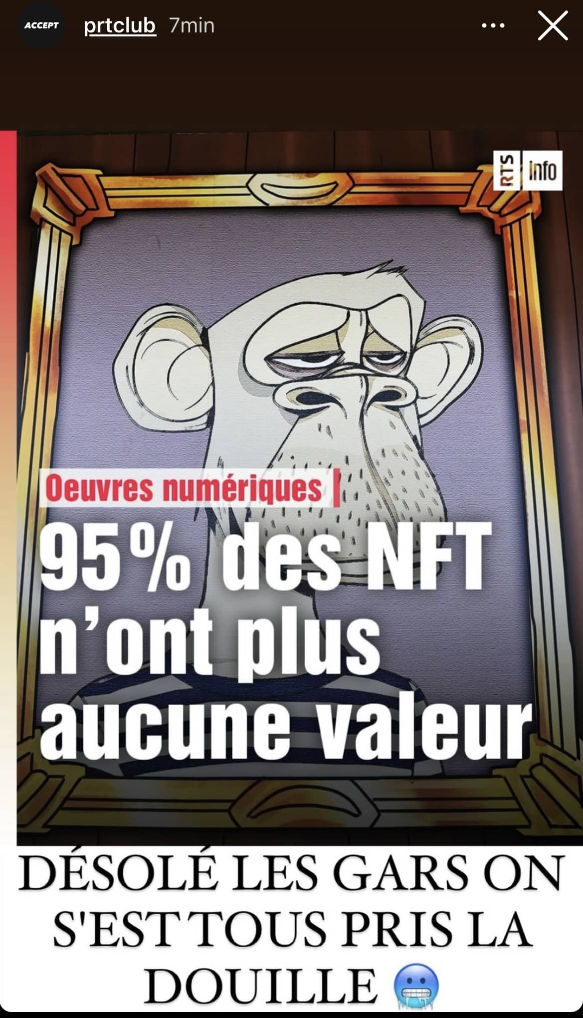 Les NFT n'ont plus aucune valeur, Booba s'excuse auprès de ses fans