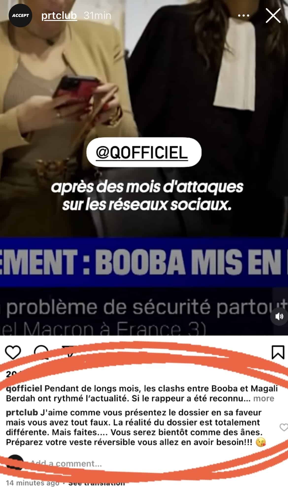 Booba s'en prend aux médias qui veulent le faire passer pour un harceleur