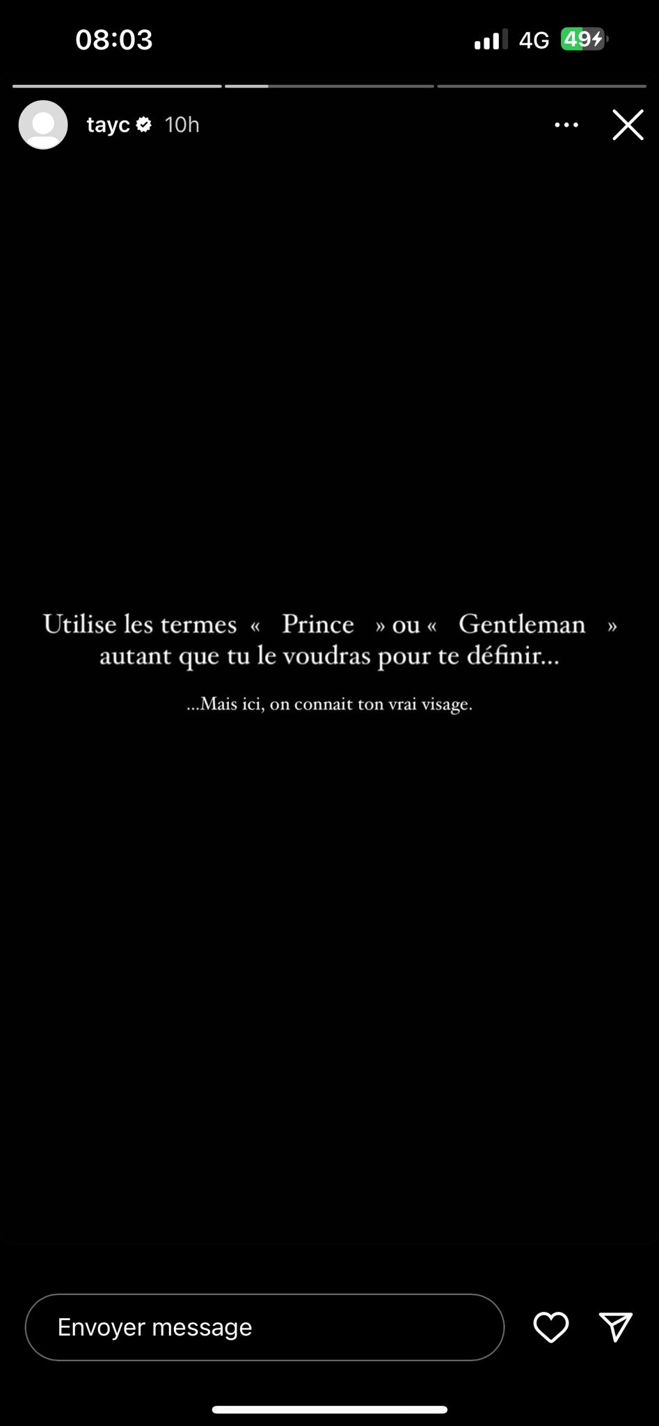 « L'humain me répugne » : Après Franglish, Tayc s'en prend à Dadju