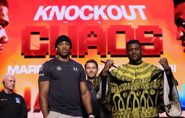 Francis Ngannou sans pitié avec Anthony Joshua avant leur combat