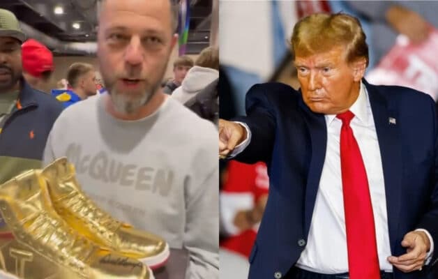 Donald Trump lance une nouvelle édition limitée de baskets dorées à 400 dollars