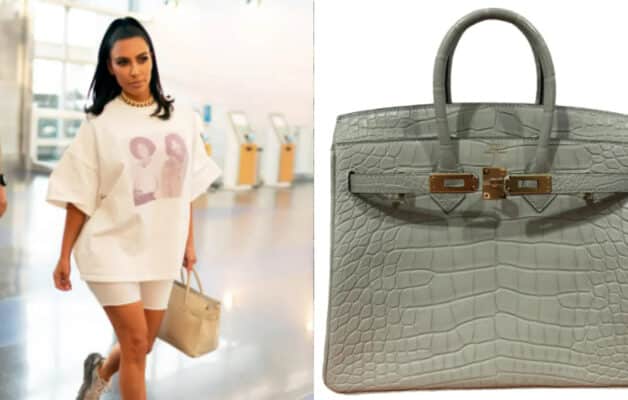 Kim Kardashian vend son Hermès à 70 000 dollars, son état scandalise la Toile