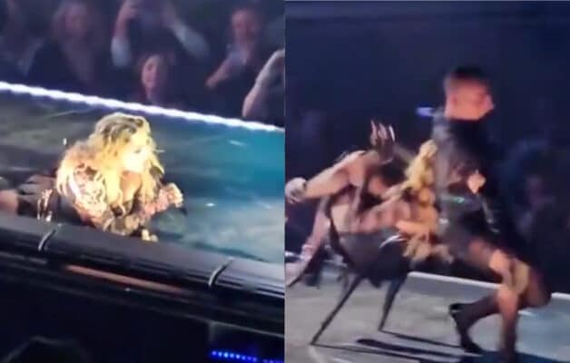 Madonna chute en plein concert après avoir été trainée sur une chaise
