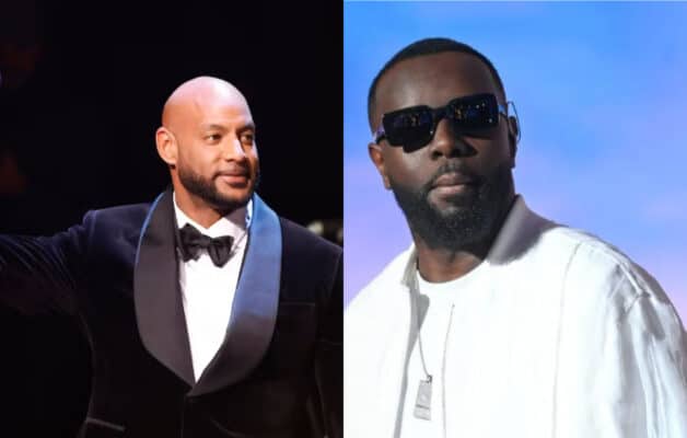 « T'es vraiment une race à part » : Booba s'en prend à Gims après ses clichés avec Emmanuel Macron