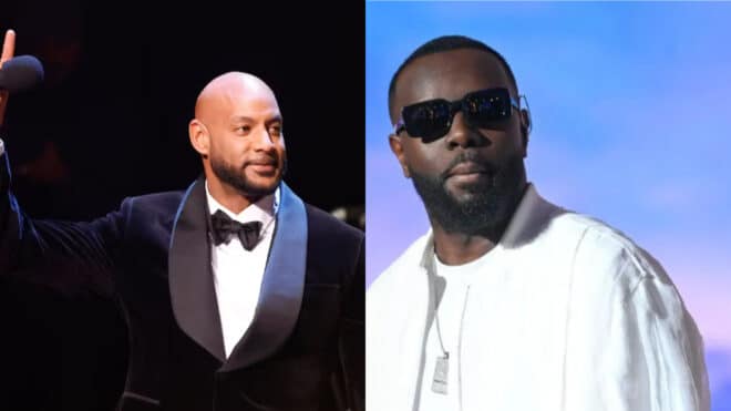 « T'es vraiment une race à part » : Booba s'en prend à Gims après ses clichés avec Emmanuel Macron