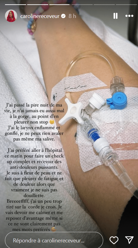 « Je n'ai jamais eu aussi mal... » : Caroline Receveur fragilisée par son cancer