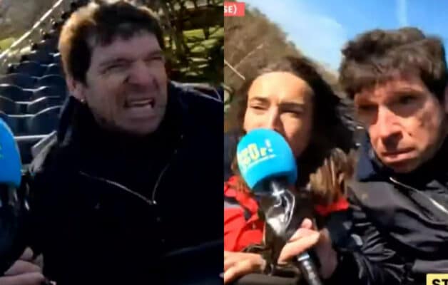 « Aidez-moi » : Un journaliste panique en direct d'une attraction au Parc Astérix