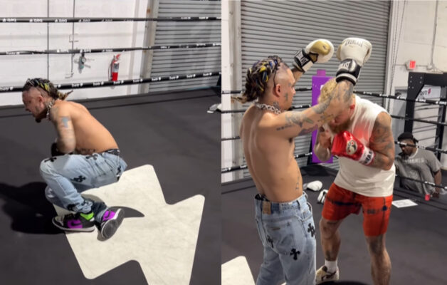 Lil Pump plié en deux après avoir servi de punching-ball à Jake Paul