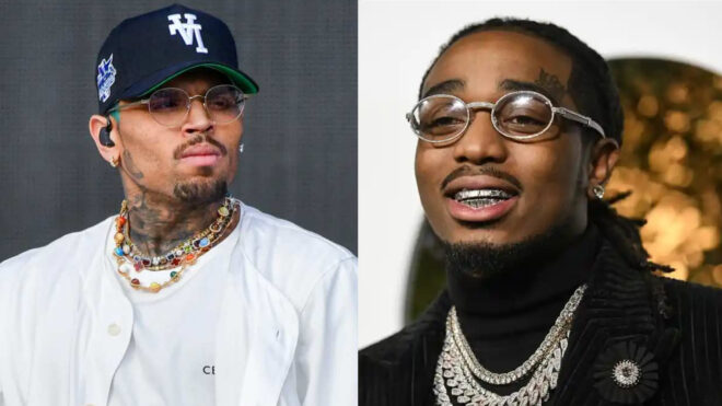 Chris Brown tacle Quavo à cause de Karrueche Tran dans son nouveau titre