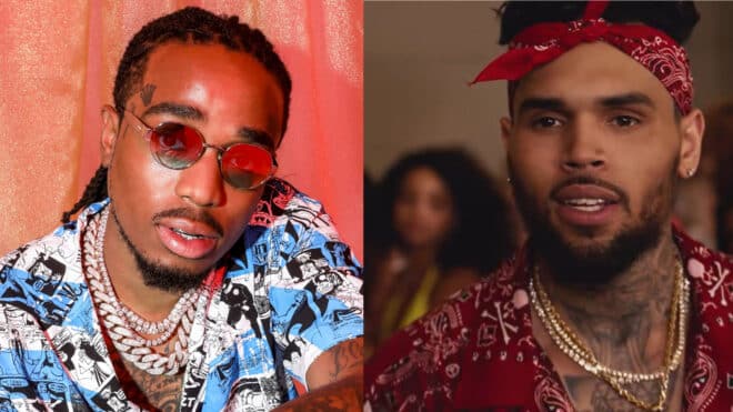 « Tu as brisé ta carrière quand t’as frappé Rihanna » : Quavo a répondu à Chris Brown avec un morceau clash