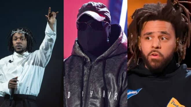 Kanye West se moque des excuses de J.Cole envers Kendrick Lamar son clash en musique