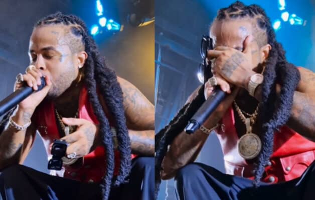 Kalash s'amuse en imitant Niska sur scène lors de la Fête de la musique