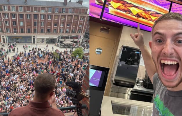 Michou n'avait pas prévu un bain de foule pour l'inauguration de son fast-food