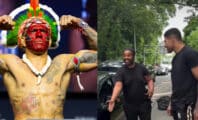 Juste avant son combat, Alex Pereira aide un inconnu à changer sa roue