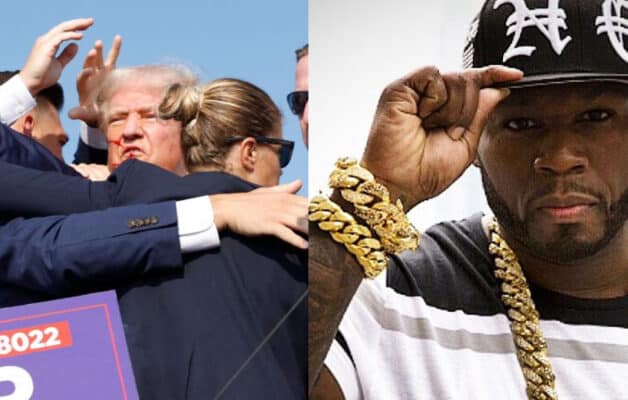La réaction ironique de 50 Cent après l'incident lors du meeting de Donald Trump