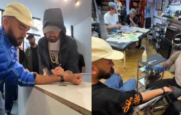 Oli s'est fait tatouer un mot écrit sur son bras par Eminem, la vidéo fait le buzz