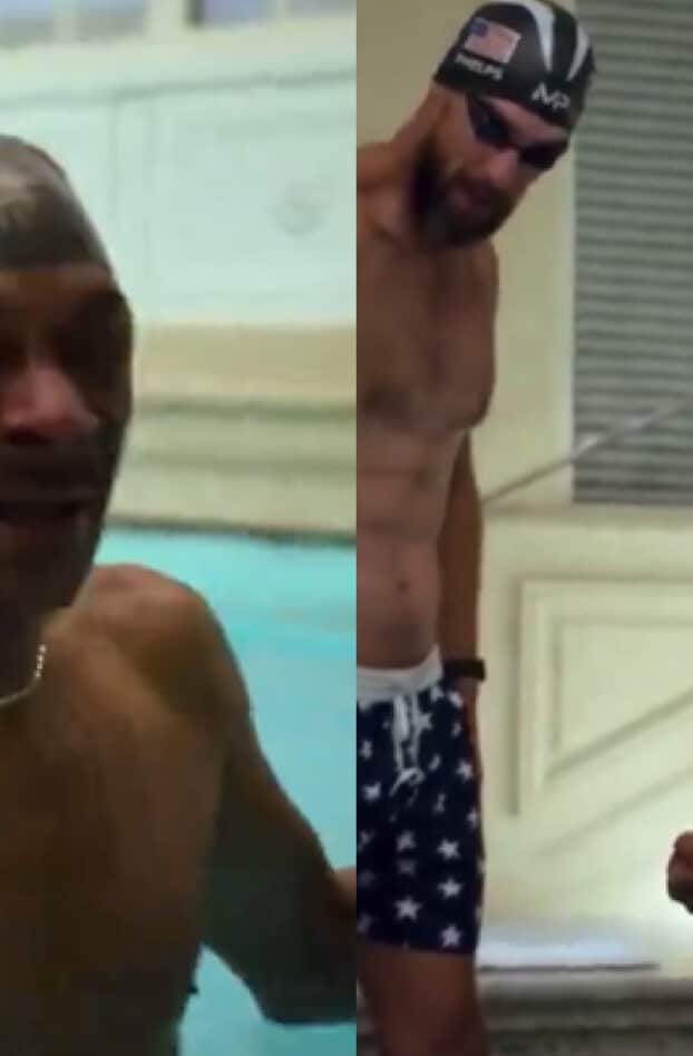 Snoop Dogg profite des Jeux Olympiques pour apprendre à nager avec Michael Phelps