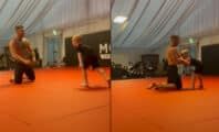 Conor McGregor transmet sa passion en s'entrainant avec son fils