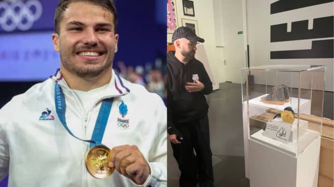 « Prends en soin mon pote » : Antoine Dupont confie sa médaille d’or à Oli pour un musée