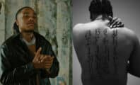 « Ça fait partie de mon histoire... » : Junior Bvndo parle de son tatouage de l'alphabet dans son dos