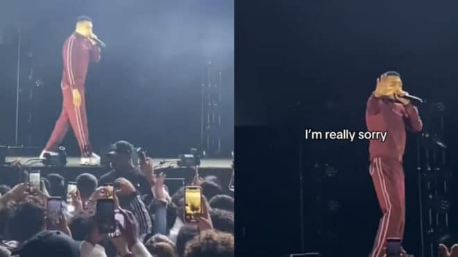 Morad a arrêté son concert pour expulser un homme qui agressait une fille