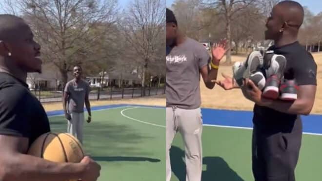 Quand DaBaby confisque les sneakers des enfants qui jouent au basket avec lui
