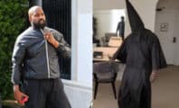 Kanye West vêtu d'une tenue scandaleuse : il regrette d'avoir fait des enfants avec Kim Kardashian