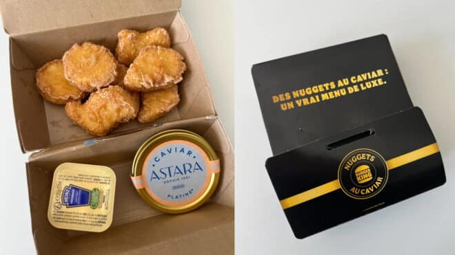 Burger King propose des nuggets au caviar pour 19 euros la boîte