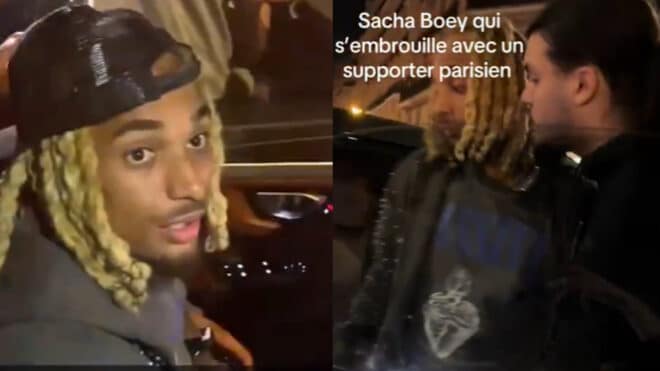 Après la qualification du PSG, Sacha Boey se fait embrouiller dans Paris