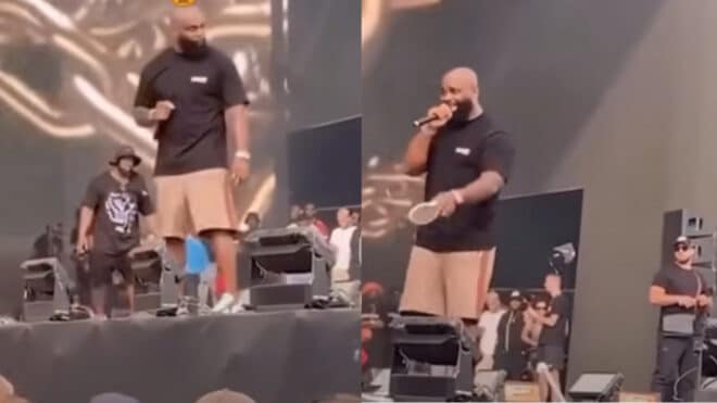 Kaaris s’est pris une chaussure sur scène et réagit : « je sais pas comment… »
