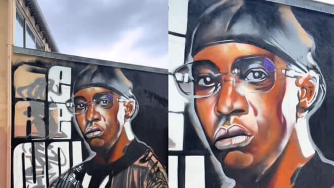 Hommage à Werenoi : une fresque a été peinte à Montreuil